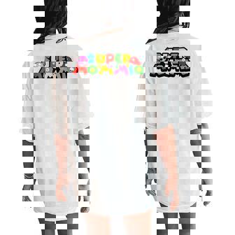 Mom Super Gamer Mommio For Women's Oversized Comfort T-Shirt Back Print - Thegiftio UK