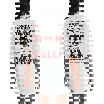 Lolli Goded Me Two Titles Mom And Lolli Women's Oversized Comfort T-Shirt Back Print - Seseable
