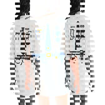 Police Costume Cop Uniform Officer Halloween Boys Women's Oversized Comfort T-Shirt Back Print | Mazezy