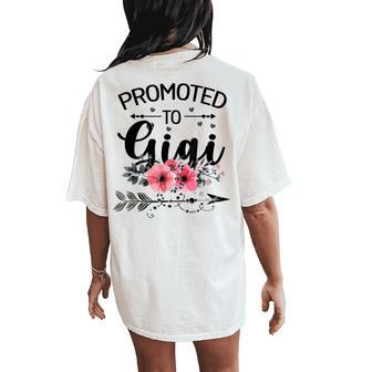 Promoted To Gigi Announcement New Gigi Women's Oversized Comfort T-Shirt Back Print - Thegiftio UK