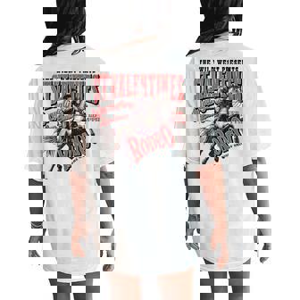 St Valentine’S Wild West Rodeo Vintage Western Horse Women's Oversized Comfort T-Shirt Back Print - Thegiftio