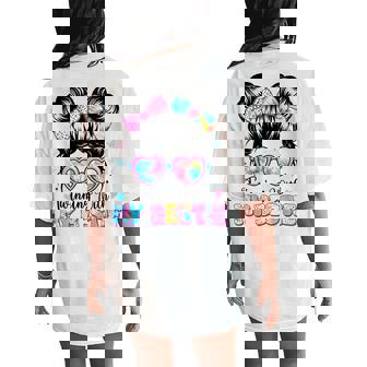 Twinning With My Bestie Friends Spirit Week Girls Twins Day Women's Oversized Comfort T-Shirt Back Print - Monsterry