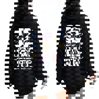 32 Years Later 32Nd 32 Year Old Birthday For Men Women Oversized Hoodie Back Print - Thegiftio