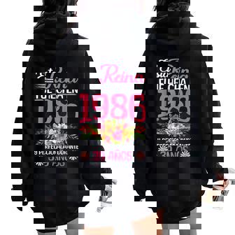 39 Años Regalo De Cumpleaños Hecha En 1986 39 Años Women Oversized Hoodie Back Print - Regaloses
