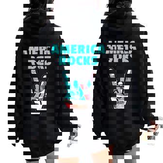 4 Juillet Accessoires Deêtements Pour Homme Et Sweat à capuche oversize pour femme avec imprimé dans le dos - Cadeauxyz