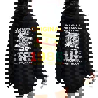 40 Cumpleaños 40 Años Hombre Intage 1985 Regalo Women Oversized Hoodie Back Print - Regaloses