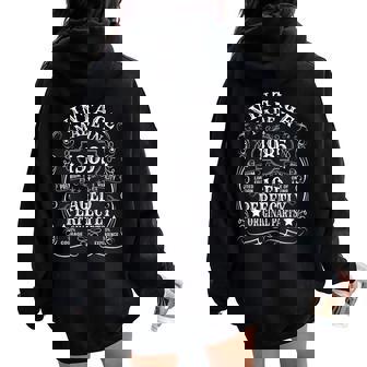 40Th Birthday Man Woman 40 Years 1985 Decorative Women Oversized Hoodie Back Print - Seseable