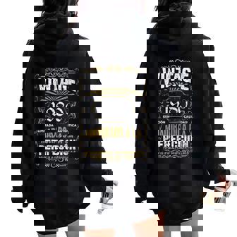 45 Cumpleaños 45 Años Hombre Intage 1980 Regalo Women Oversized Hoodie Back Print - Regaloses