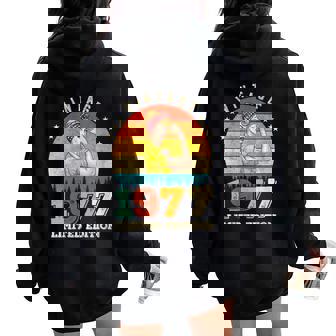 47 Cumpleaños 1977 Edición Limitadaintage 47 Años Cuello Women Oversized Hoodie Back Print - Regaloses