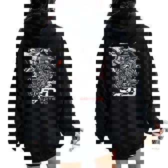 50 Coyote Distressed Enthusiast For Squad Women Oversized Hoodie Back Print - Thegiftio UK