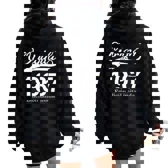 58 Años Cumpleaños Hombre Intage 1967 Original Regalo Women Oversized Hoodie Back Print - Regaloses