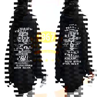 58 Años Cumpleaños Hombres Es Fabricado En 1967 Women Oversized Hoodie Back Print - Regaloses