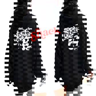 60th Birthday 1963 Aged To Perfection Attractive Snack Women Oversized Hoodie Back Print - Monsterry