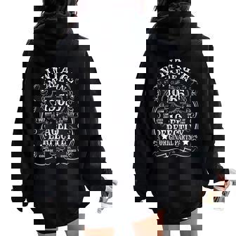 60Th Birthday Man Woman 60 Years 1965 Decorative Women Oversized Hoodie Back Print - Seseable