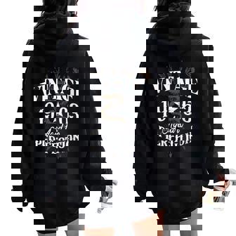 61st Birthday For Men Vintage 1963 Aged To Perfection Women Oversized Hoodie Back Print - Monsterry