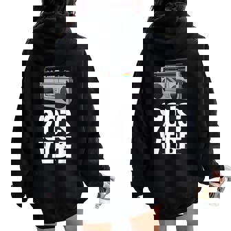 90's Vibe Tee Shirt Vintage Style Tee Women Tape Recorder Women Oversized Hoodie Back Print - Monsterry