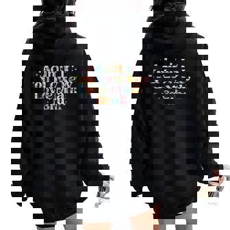 Admit It You Low Key Love Math Bruh Retro Math Teacher Women Oversized Hoodie Back Print | Seseable CA