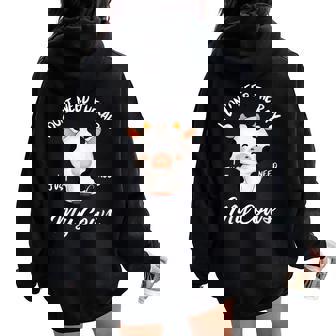 Adorable Motif Deache I Just Need My Cows Pour Les Amoureux Des Animaux De La Ferme Sweat à capuche oversize pour femme avec imprimé dans le dos - Cadeauxyz