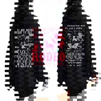 This Ain't My First Rodeo Its My 2nd Girl Birthday Outfit Women Oversized Hoodie Back Print - Monsterry