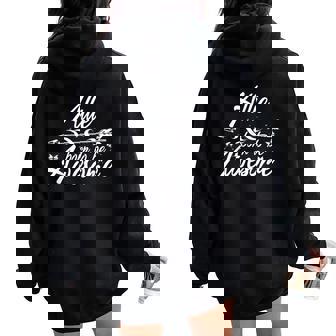 Allie Name Personalized Birthday Joke Idea Women Oversized Hoodie Back Print - Thegiftio