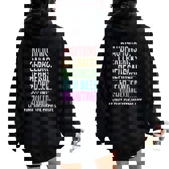 Theatre Mama Life Theatre Actress Mom Theater Mom Women Oversized Hoodie Back Print - Thegiftio UK