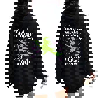 Audiology Witch Halloween Audiologists Audiology Staff Women Women Oversized Hoodie Back Print - Monsterry