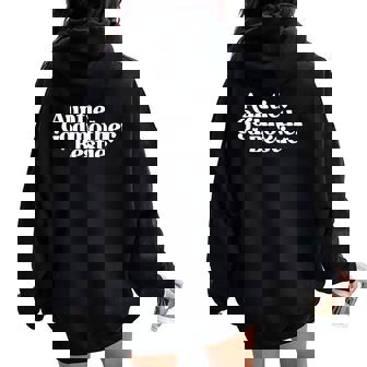 Auntie Godmother Bestie From Godchild God Mama Women Oversized Hoodie Back Print - Thegiftio UK