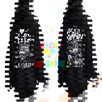 Autism Awareness Autism Squad Support Awesome Boys Girls Women Oversized Hoodie Back Print - Thegiftio UK