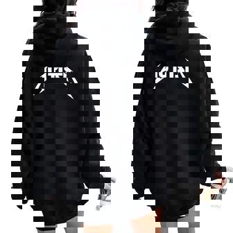 Autism Rock Inspirado Meme Metal Rock Para Hombres Es Autistas Women Oversized Hoodie Back Print - Regaloses