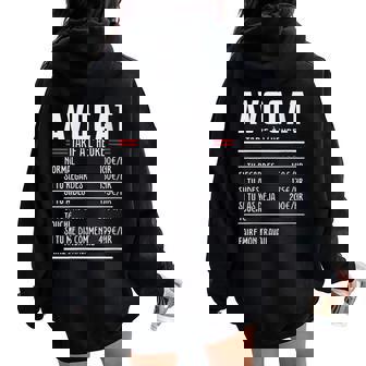 Avocat Métier Idée Cadeau Humour Pour Avocat Sweat à capuche oversize pour femme avec imprimé dans le dos - Cadeauxyz