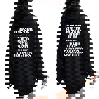 Awesome Like My Granddaughters Mother's Day Father's Day Women Oversized Hoodie Back Print - Thegiftio UK