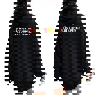 Bartender Bar Retro -Intage Barwoman Barman Women Oversized Hoodie Back Print - Regaloses