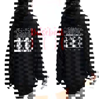 Baseball Gigi Proud Gigi Of A Baseball Player Gigi Women Oversized Hoodie Back Print | Mazezy