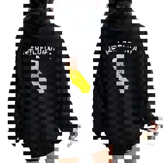 Beerlifornia Chemise De La Bière De La Californie Sweat à capuche oversize pour femme avec imprimé dans le dos - Cadeauxyz