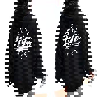 Best Bebe Ever Modern Calligraphy Font Mother's Day Bebe Women Oversized Hoodie Back Print | Mazezy