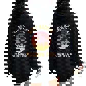 Best Buckin' Grandpa Ever Western Rodeo Cowboy Bucking Horse Women Oversized Hoodie Back Print - Thegiftio UK