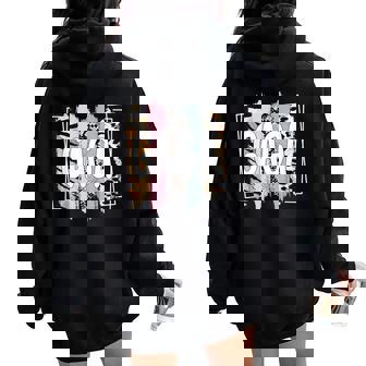 Best Gaga Grandmother Appreciation Gaga Grandma Women Oversized Hoodie Back Print | Seseable UK