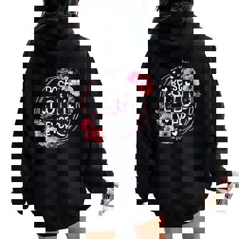 Best Lolli Ever Announcement Grandparents Women Oversized Hoodie Back Print - Seseable