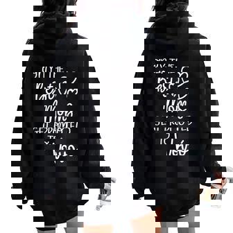 Best Moms Get Promoted To Vovó Portugal Portuguese Grandma Women Oversized Hoodie Back Print - Thegiftio