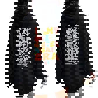 In My Big Sister Again Era Groovy Big Sister Again 2025 Cute Women Oversized Hoodie Back Print | Seseable CA