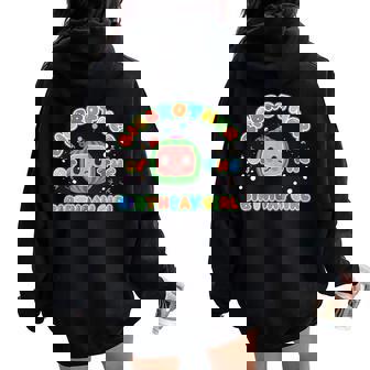 Bigbrother Of The Birthday Girl Melon Family Matching Women Oversized Hoodie Back Print | Mazezy