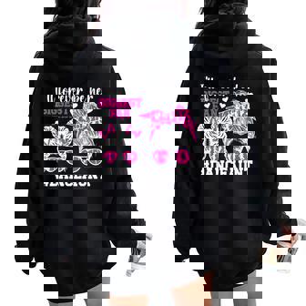 Her Biggest Fan Dance Aunt Dancing Aunt Of A Dancer Aunt Women Oversized Hoodie Back Print | Mazezy