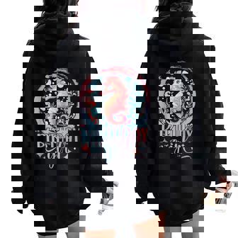 Birthday Girl Seahorse Women Cute Sea Horse Birthday Girl Women Oversized Hoodie Back Print - Monsterry
