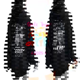Black Girls Trip Thailand 2025 Vacation Matching Women Oversized Hoodie Back Print - Seseable