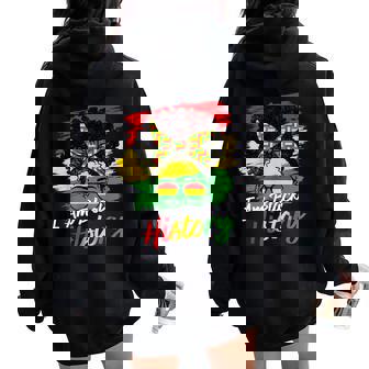 I Am Black History Month African Girls Women Women Oversized Hoodie Back Print | Mazezy