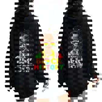 I Am Black History Month Girl Afro Black Queen Women Oversized Hoodie Back Print | Mazezy