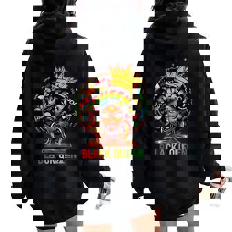 Black History Queen Black History Month African Womens Women Oversized Hoodie Back Print - Seseable