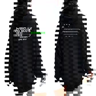 Blague Papa Maman Cadeau Anniversaire Humour Réveil En Cours Sweat à capuche oversize pour femme avec imprimé dans le dos - Cadeauxyz