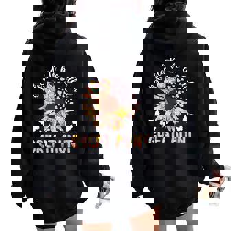 Blessed To Be Called Great Aunt Great Auntie Women Oversized Hoodie Back Print - Thegiftio UK