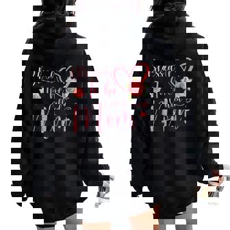 Blessed To Be Called Mom Cute Floral Women Oversized Hoodie Back Print | Mazezy